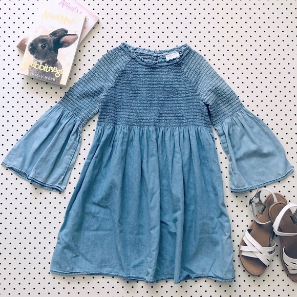 Witchery | Dresses | Girls Size 5 Witchery Shirred Denim Dress | Poshmark